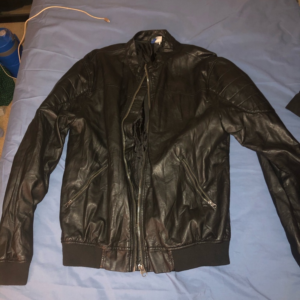 COPY - H&M faux leather jacket, size XL